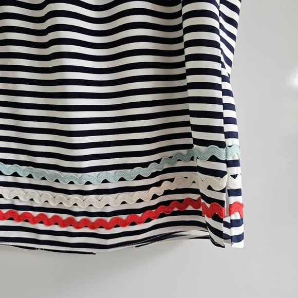 Sail to Sable Striped Sleeveless Top with Colorful Hem, New, Size XS - Picture 4 of 14